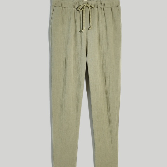 NWT Madewell Rumpled Terry Pull-On Tapered Pants - Picture 1 of 5